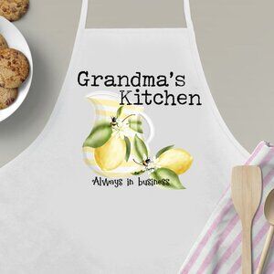 Grandma's Kitchen Always in Business 100% Cotton Apron
